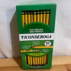 Ticonderoga #2 HB Pencils 60 Count Pack # 13060 Brand New $12